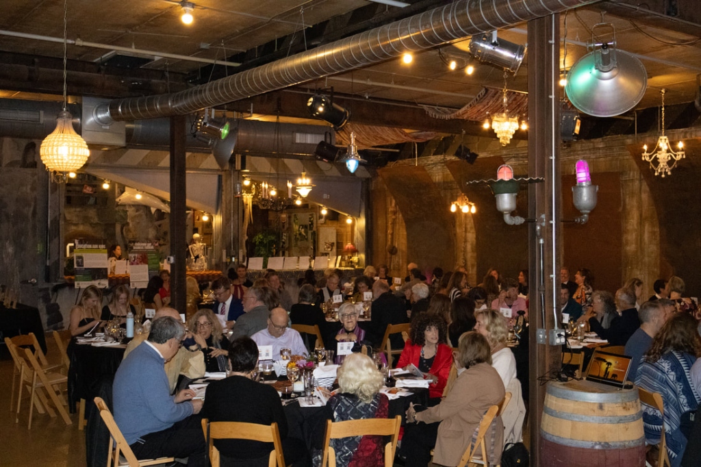 An atmospheric view of the dining hall during the Into the Wild Gala dinner
